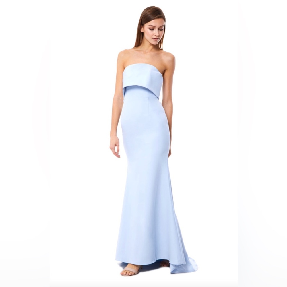 BRAND NEW WITH TAGS Jarlo Blaze Strapless Maxi Dress with Overlay